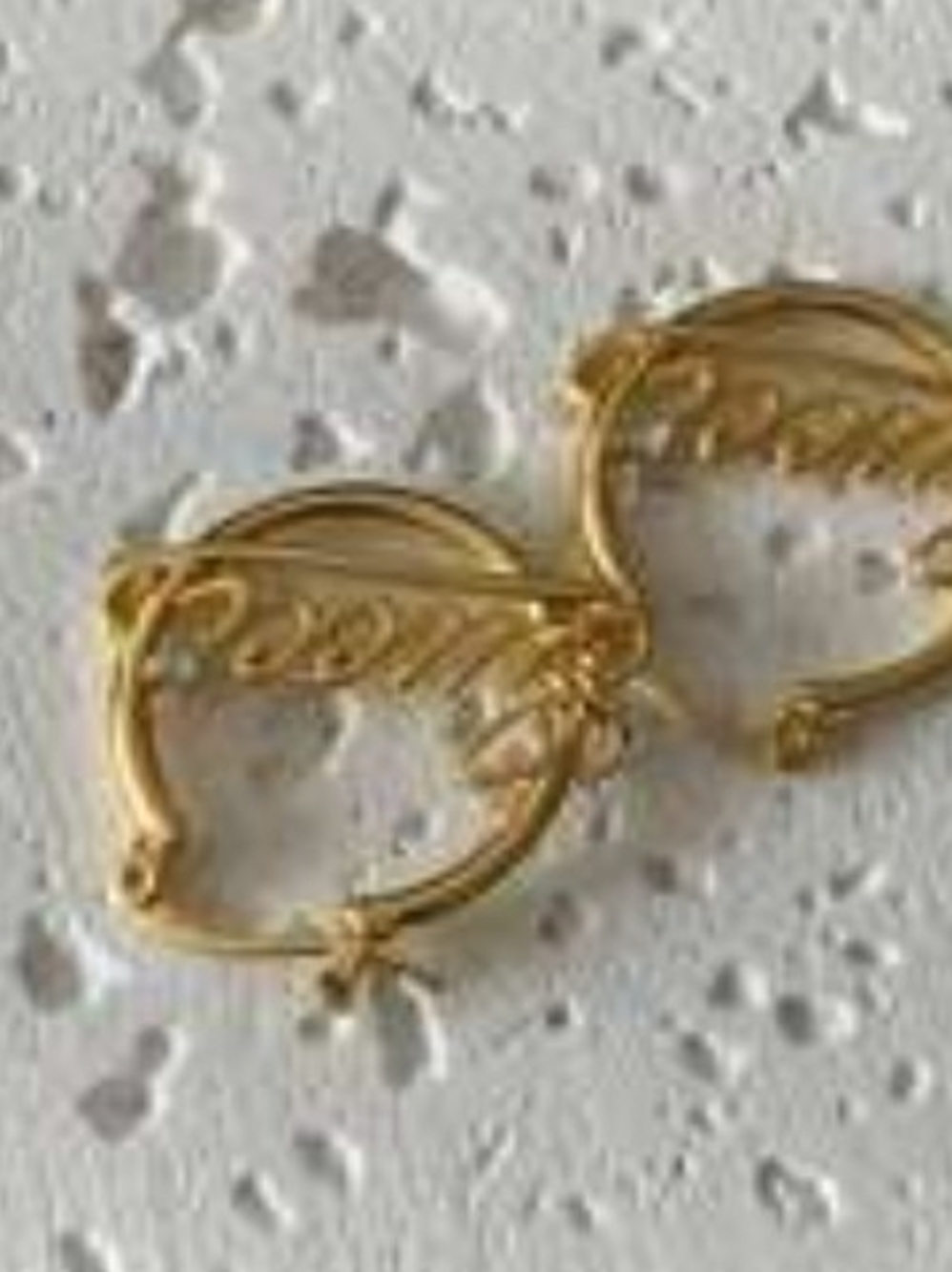 Gold Tone Hoop Earrings - Women Jewelry